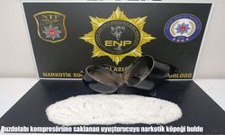 Elazığ’da uyuşturucuya gizli bölme: Kompresörden metamfetamin çıktı