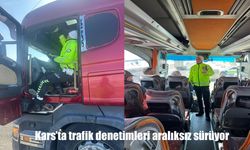 Kars’ta şehirlerarası yollarda güvenlik için sıkı denetim