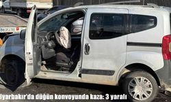 Diyarbakır’da düğün konvoyunda kaza: 3 yaralı