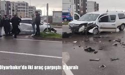 Diyarbakır’da iki araç çarpıştı: 2 yaralı