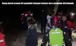 84 yaşındaki alzaymır hastası dere yatağında ölü bulundu