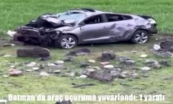 Batman’da araç uçuruma yuvarlandı: 1 yaralı