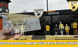 Bursa maçı öncesi Muşspor Store’da bilet yoğunluğu