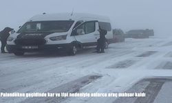 Palandöken Geçidi’nde tipi kabusu: Onlarca araç yolda mahsur kaldı