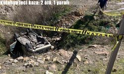Kütahya'da feci kaza: 2 ölü, 1 yaralı