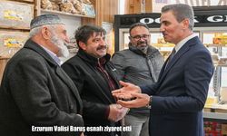 Erzurum Valisi Baruş esnafı ziyaret etti