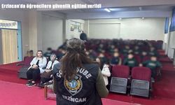 Erzincan’da 80 öğrenciye polis ekiplerinden güvenlik eğitimi