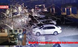 Bingöl’de film sahnelerini aratmayan kaza: Kontrolden çıkan araç valilik otoparkına daldı