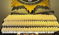 Malatya'da uyuşturucu ve silah operasyonu: 4 gözaltı