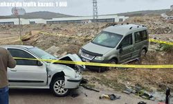 Ankara’da iki araç çarpıştı: 1 ölü