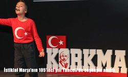 İstiklal Marşı'nın 105'inci yılı Tunceli'de coşkuyla anıldı