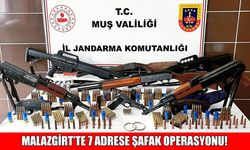 Muş’ta 7 adrese operasyon: Çok sayıda silah ve mühimmat ele geçirildi