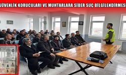 Muş'ta muhtar ve koruculara siber suç eğitimi