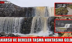 Muş’u sağanak yağış vurdu: Akarsu ve dereler taşma noktasına geldi