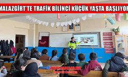 Malazgirt’te jandarmadan öğrencilere hayat kurtaran trafik eğitimi