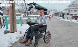 Beytüşşebap’ta Baba Engelli Çocuğu İçin Akülü Sandalyeyi Araba Yaptı