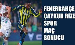 Fenerbahçe, Çaykur Rizespor ile berabere kaldı