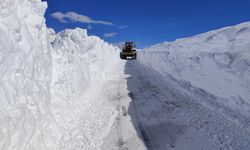 Van Başkale’de 5 Metrelik Kar Yol Açma Çalışmaları Sürüyor