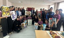 Polisten Erzincan’daki Öğrencilere Destek: Kâğıt Rölyef Kursu Ziyaret Edildi