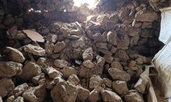 Ahır çöktü, bir vatandaş yaralandı