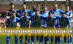 Muşspor’a Gebzespor galibiyetinin ardından iki günlük izin
