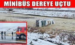 Muş’ta minibüs dereye uçtu: 8 yaralı