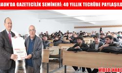 Muş Alparslan Üniversitesi’nde ‘Yerel gazeteciliğin önemi” semineri düzenlendi