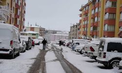 Erzurum’da Gece Boyu Kar Yağışı Etkili Oldu