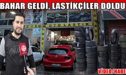Muş’ta oto lastikçilerde bahar yoğunluğu başladı