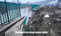 Hakkari’de İstinat Duvarı Çöktü