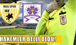 Muşspor’un kritik Gebzespor karşılaşmasının hakemleri belli oldu