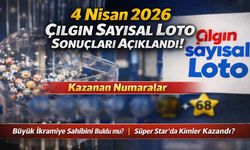 4 Nisan 2026 Çılgın Sayısal Loto sonuçları ve kazandıran rakamlar açıklandı