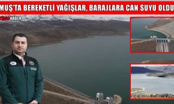 Muş’ta bereketli yağışlar, barajlara can suyu oldu