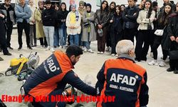 Elazığ’da öğrencilere uygulamalı afet eğitimi