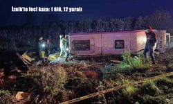 İznik’te yolcu minibüsü devrildi: 1 ölü, 12 yaralı