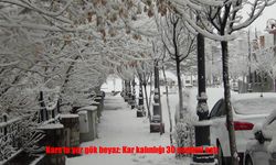 Kars’ta Nisan şoku: Kar 30 santimi geçti