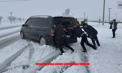 Kar yağışı ulaşımı olumsuz etkiledi