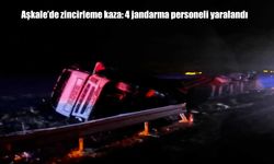 Erzurum Aşkale’de Feci Kaza: 4 Jandarma Personeli Yaralandı