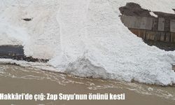 Hakkâri’de korkutan çığ: Zap Suyu kapandı
