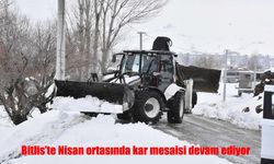 Bitlis’te kar mesaisi devam ediyor