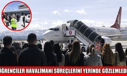 Muş’ta sivil havacılık bölümü öğrencilerinden Sultan Alparslan Halimanı’na teknik gezi
