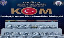 Kars’ta kaçakçılık operasyonu: Binlerce makaron ve kilolarca tütün ele geçirildi