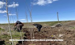 Ağrı’da Gönüllü Fidan Dikimiyle Doğa Yeşeriyor