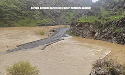 Hakkari’de sel kara yolunu kapattı