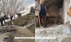 Bahçesaray’da Sağanak Yağış Sele Neden Oldu