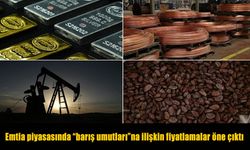 Barış beklentisi emtia piyasasını hareketlendirdi