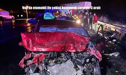 Van’da otomobil ile çekici çarpıştı: 3 yaralı