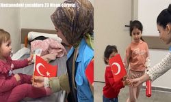 Erzincan’da anlamlı ziyaret: Hastanedeki çocuklara 23 Nisan sürprizi