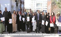 Erzurum'da kadınlara kırmızılahana ve kereviz yetiştiriciliği eğitimi