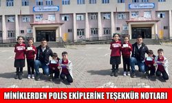 Muş'ta minik öğrencilerden polise duygulandıran jest